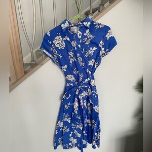 Beautiful blue and white dress